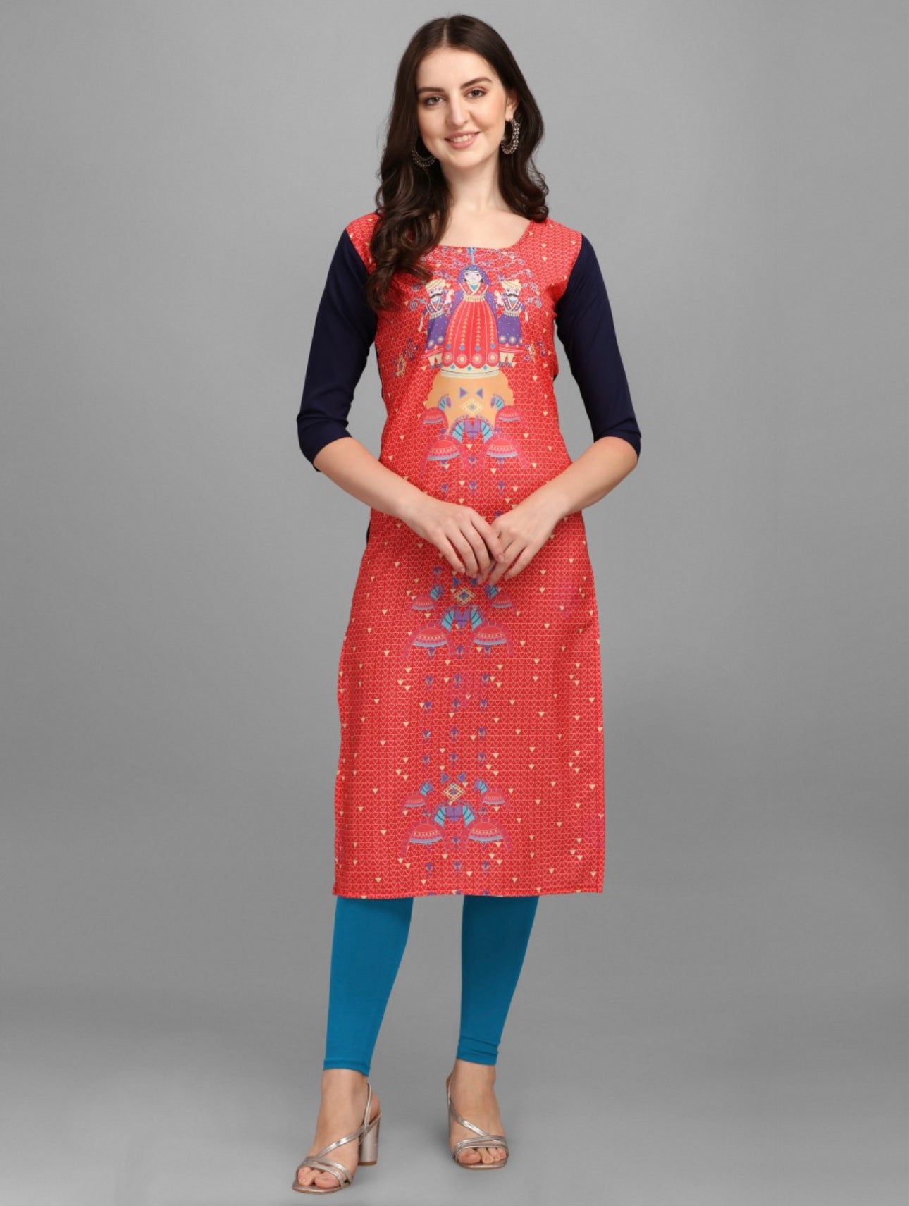 Incandescent Printed Combo Kurtis (Pack of 3)