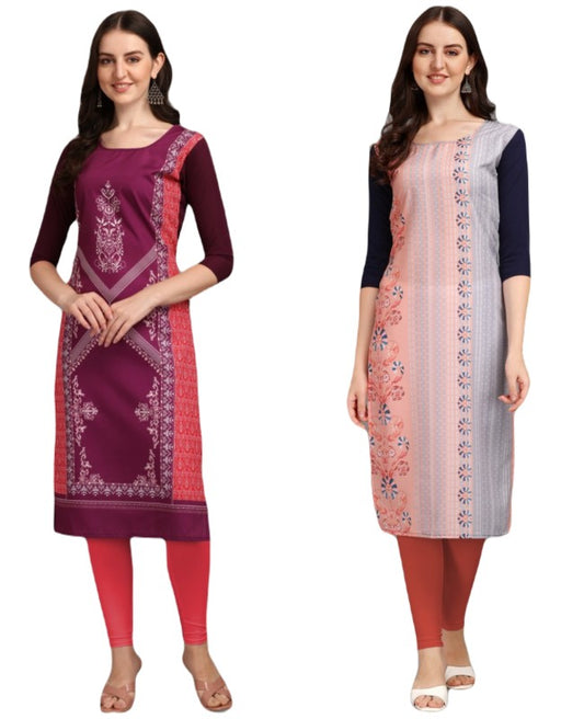 Chesterfieldian Printed Combo Kurtis (Pack of 2)