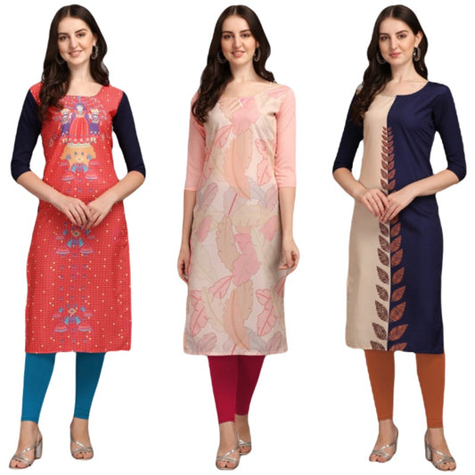 Excellent Printed Combo Kurtis (Pack of 3)