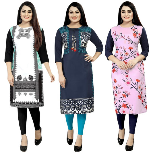 Fly Printed Combo Kurtis (Pack of 3)