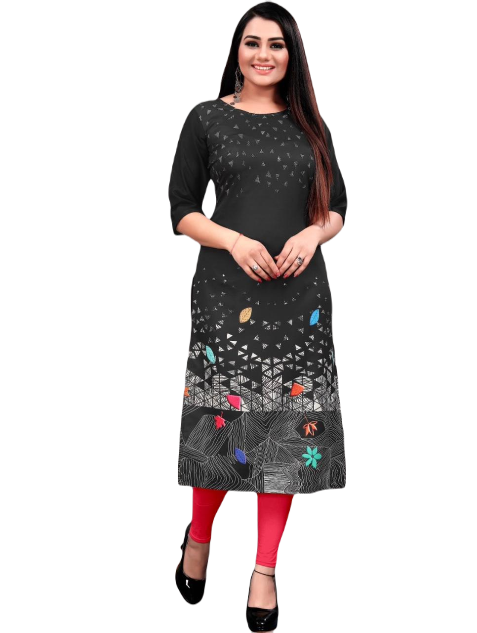 Delectable Printed Combo Kurtis (Pack of 2)